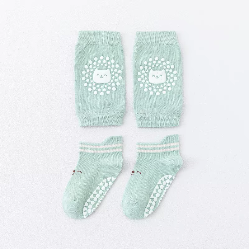 Baby Crawling Knee Pads & Socks Set with Anti-Slip Design - Safety & Comfort Protector