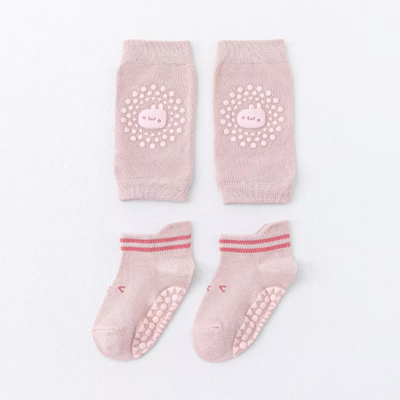 Baby Crawling Knee Pads & Socks Set with Anti-Slip Design - Safety & Comfort Protector