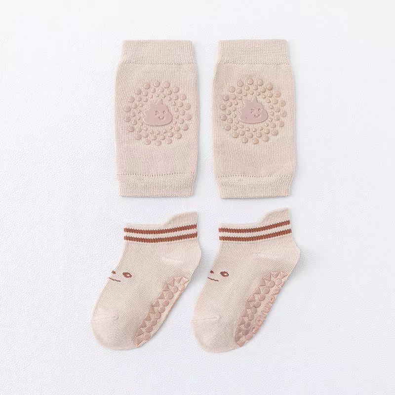 Baby Crawling Knee Pads & Socks Set with Anti-Slip Design - Safety & Comfort Protector
