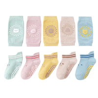 Baby Crawling Knee Pads & Socks Set with Anti-Slip Design - Safety & Comfort Protector