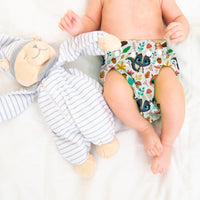 Washable Baby Cloth Diaper - Multicolor 5 Pack Bundle