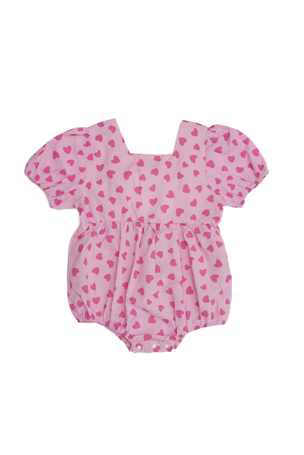 Adorable Pinky Sweethearts Bubble Romper For Baby Girls