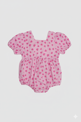 Adorable Pinky Sweethearts Bubble Romper For Baby Girls