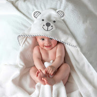 Organic Bamboo Hooded Baby Bath Towel - Super Strong Absorption